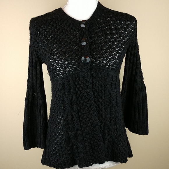 Fossil Sweaters - Fossil Wool Blend Cardigan Sz M